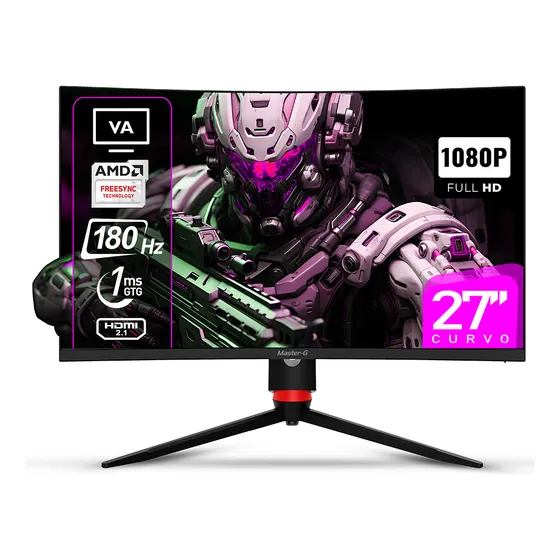 Monitor Gamer MasterG MGMG2740C MG2740C 27 " 220V Color Negro