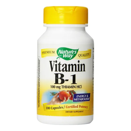 Nature's Way - B-1, 100 Mg, 100 Cápsulas