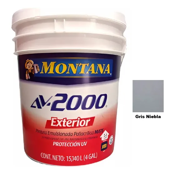 Cuñete Pintura Montana Av-2000 Exterior Mate
