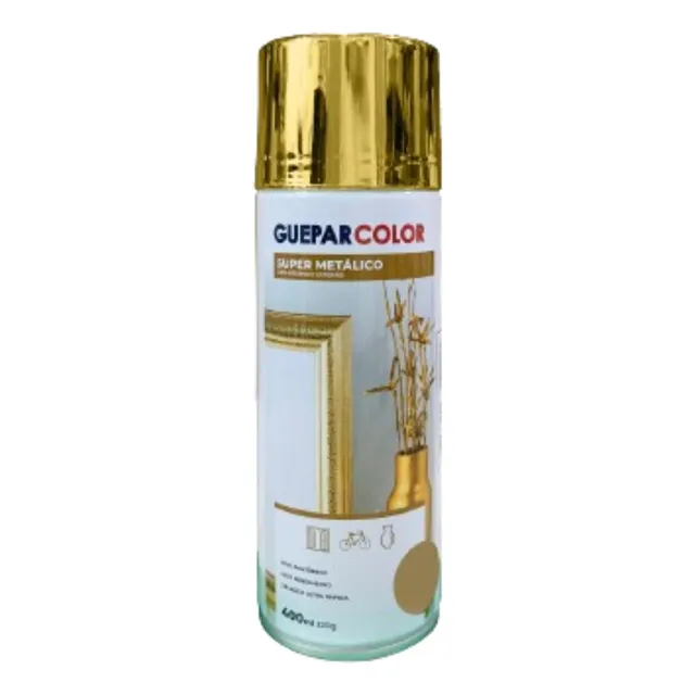 Tinta Spray Dourado Super Metálico Guepar Color  400ml