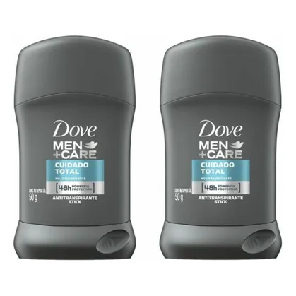 Desodorante Barra Dove Men Cuidado Total 2x 50 Grs