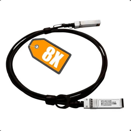 8x Cabo Twinax 10gb Sfp+ 2mts Cisco Sfp-h10gb-cu2m