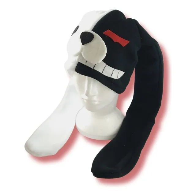 Touca De Pelúcia Monokuma - Gorro Chapéu  - Danganronpa