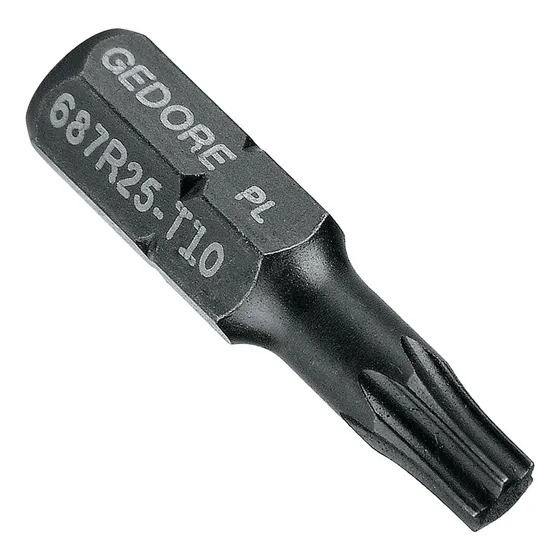 Bits Torx Sextavado Encapado 1/4 Gedore T10x25,4mm 025886