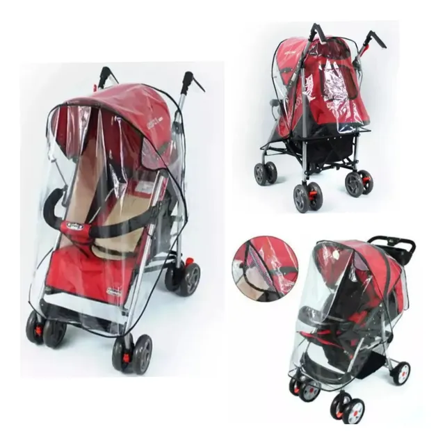 Cubre Coche Impermeable Transparente Para Bebés