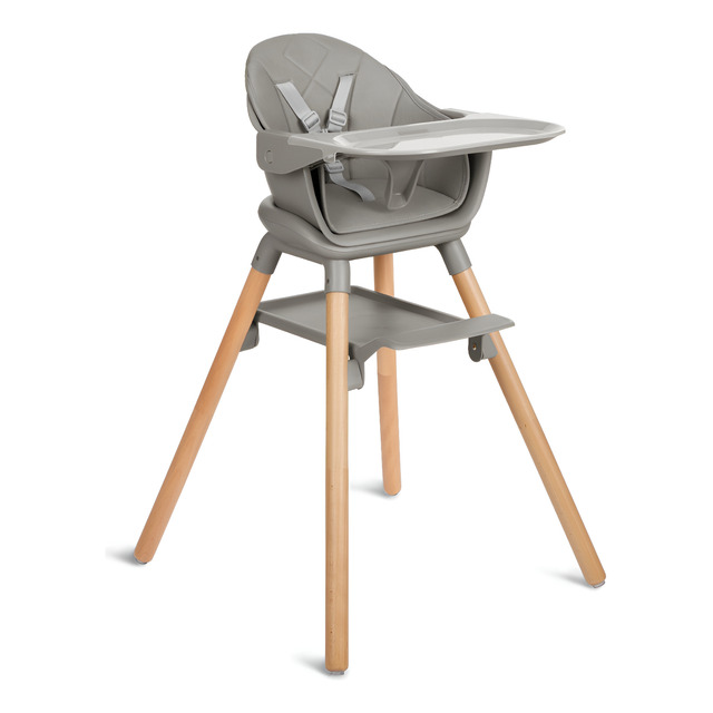 Cadeira Alimentação 6 Em 1 Woody Grey Kikkaboo Cadeira Alimentação 6 Em 1 Woody Grey Kikkaboo