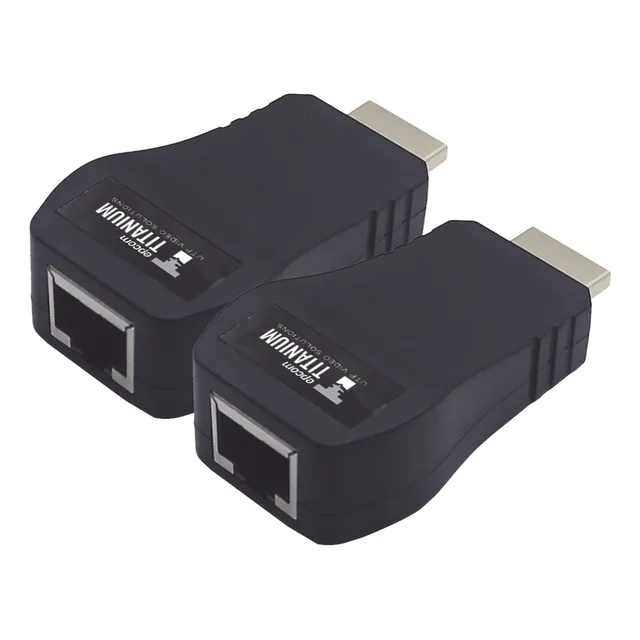 Hdmi Extensor Por Utp Epcom Titanium Tthdmi2rj Negro