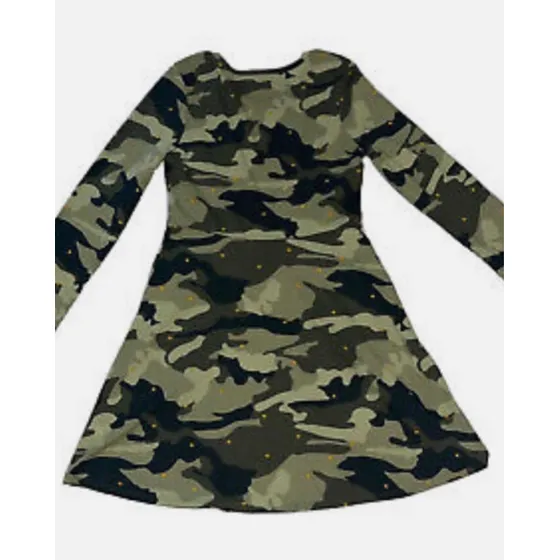 Vestido Camuflajeado Para Niñas