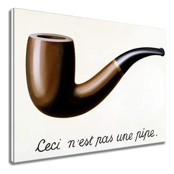Quadro Canvas Decorativo Treachery Of Images Rene Magritte