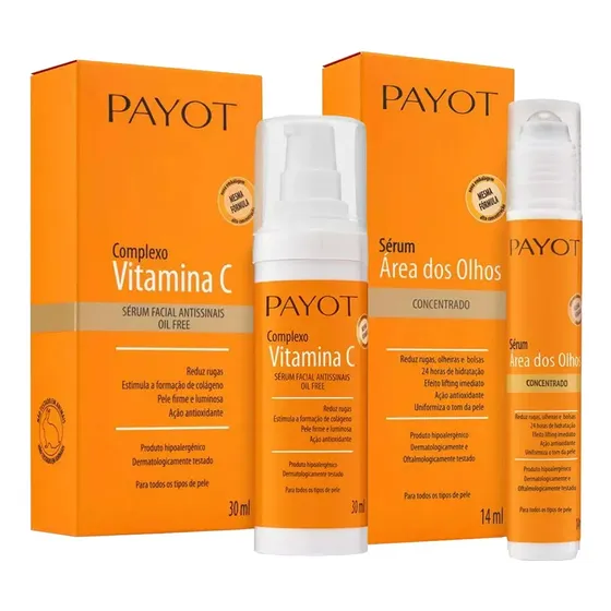 Payot Kit Complexo Vitamina C + Vitamina C Área Dos Olhos Tipo De Pele Normal
