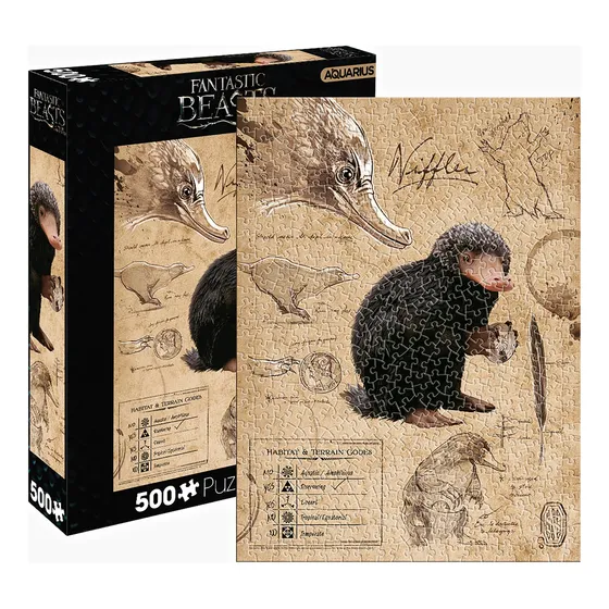 Rompecabezas Niffler 500 Pzs- Escarbato Animales Fantasticos
