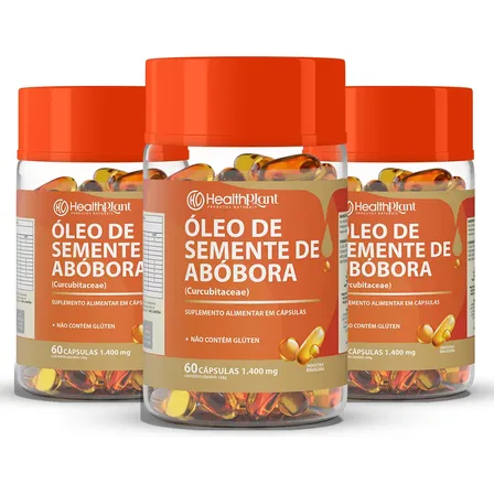 3un Óleo De Semente De Abóbora Healthplant Sem Sabor