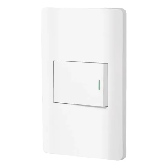 Placa Blanca Con 1 Interruptor 1.5 Modulos Volteck