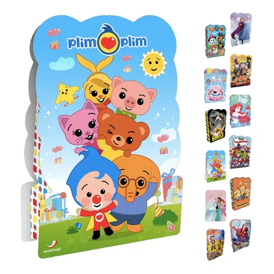 Piñata Cartón Cumpleaños Infantil Personajes Disney Personaje Plim Plim