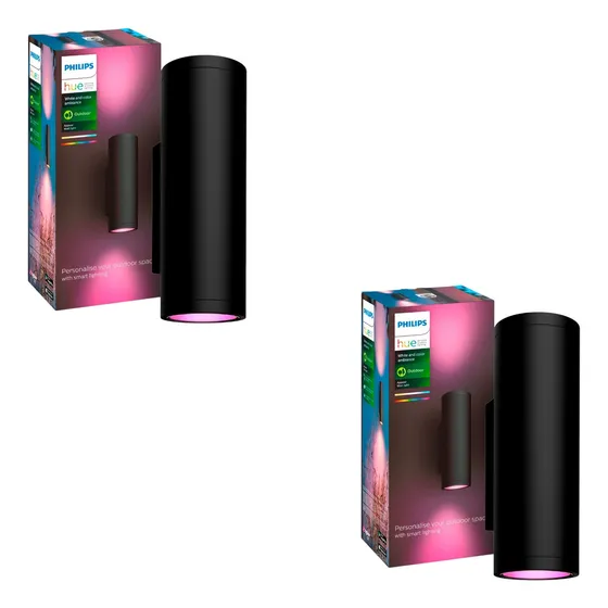 Kit X2 Aplique Ext. Philips Hue Appear White And Color Smart