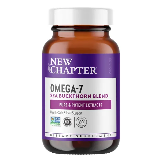 Cápsulas Vegetarianas Supercritical Omega 7 New Chapter 60