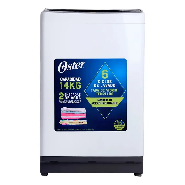 Lavadora Automática Digital 14kg Oster  Mod Oswsmmed14w