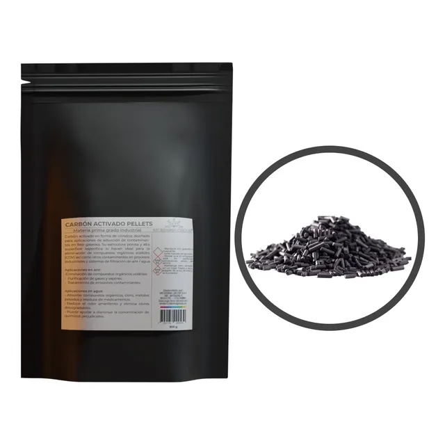 Carbón Activado Pellets Filtro Olores 800g