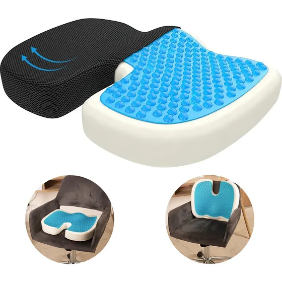 Cojin De Gel Asiento Ergonomico Para Sillas Auto De Oficina