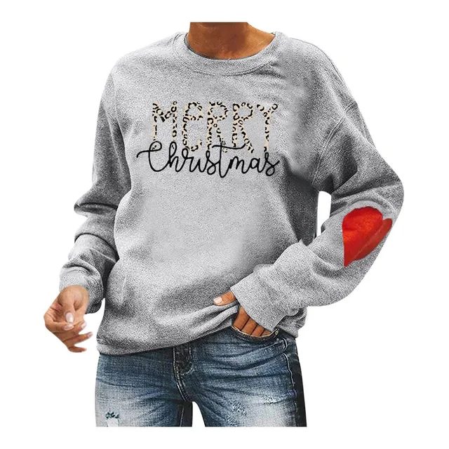 Sudadera Navideña Para Dama Manga Larga Sueter Boton