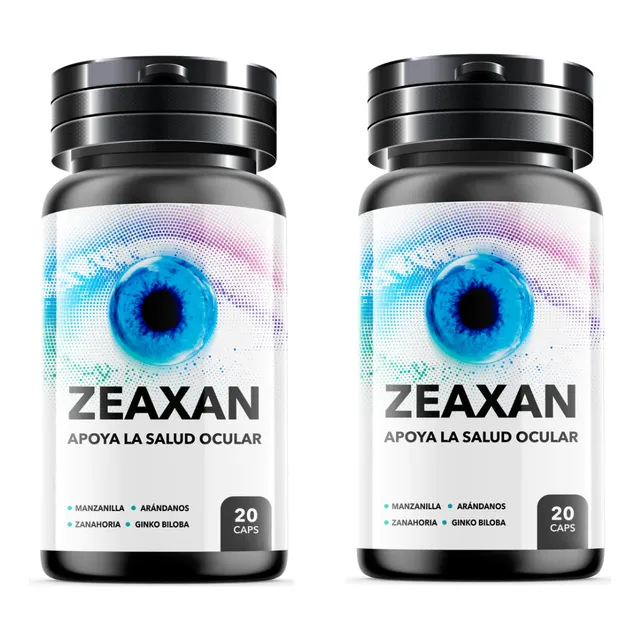 Zeaxan 500mg Recupera Tu Visión 20 Capsulas 02 Frascos