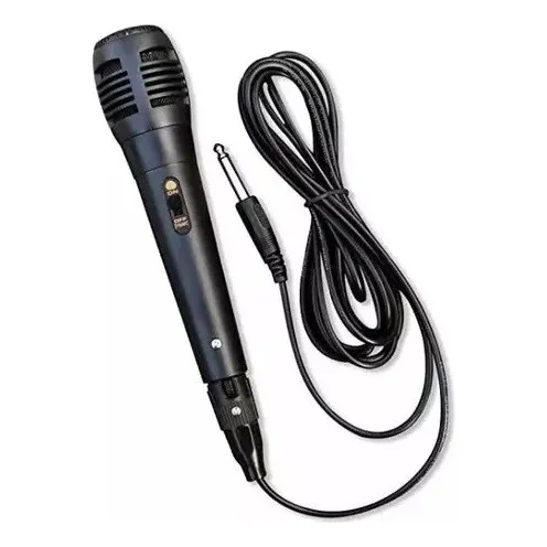 Micrófono Alámbrico Para Karaoke Parlante Cable De 2 Metros