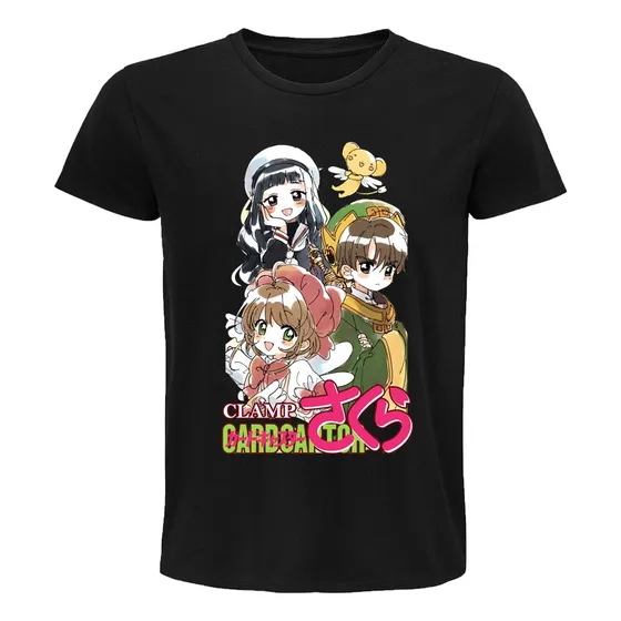 Playera Sakura Shaoran Tomoyo Sakura Cardcaptors Anime Manga