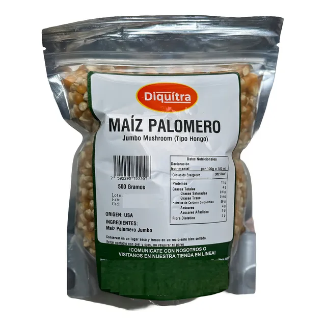 Maíz Palomero Tipo Hongo Mushroom Jumbo 500 Gramos