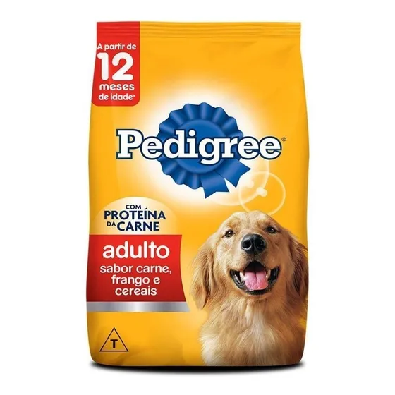 Alimento Pedigree Carne, Frango e Cereais Ração para Cães Adultos De Porte Grande - 15kg