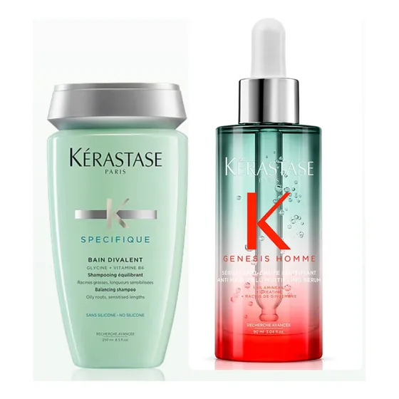 Set Kérastase Hombre Anticaída Cabello Raíz Grasa