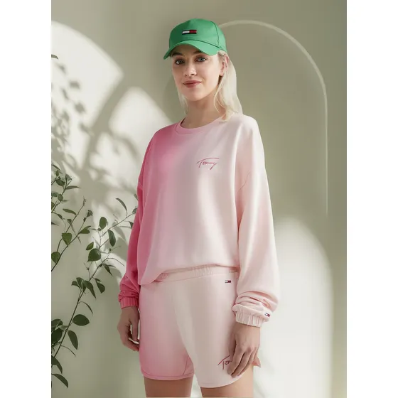 Saco Signature Con Efecto Degradé Mujer Rosa Tommy Jeans