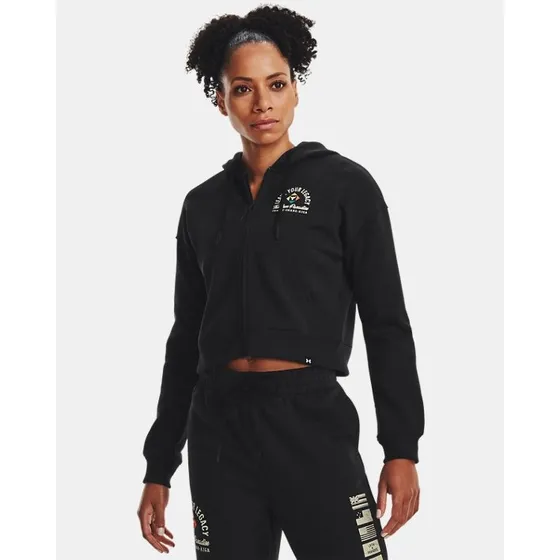 Buzo Under Armour Pjt Rck Hw Terry Fz Fam Negro Mujer