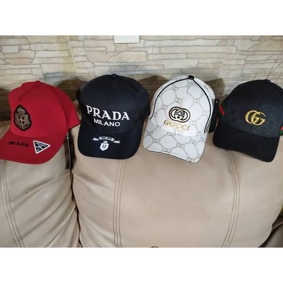 Gorras Caballeros Ajustable De Curvas Marcas Gucci & Prada