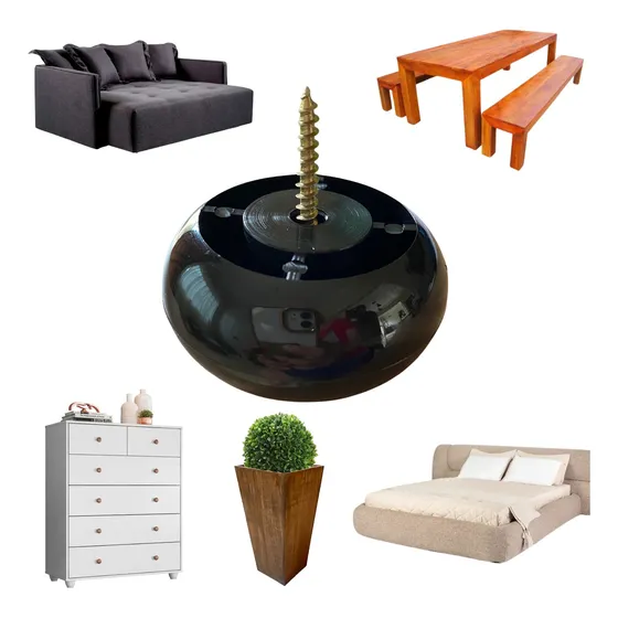 Kit 8 Pé De Mesa Madeira Pesada E Sapata Para Moveis 3cm