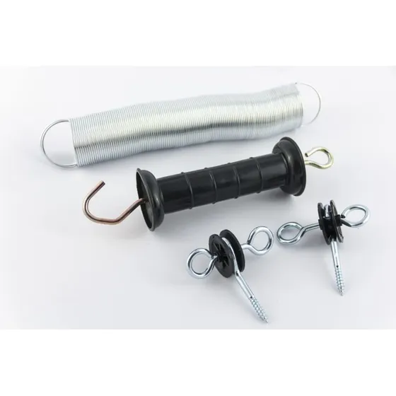 Manija Portera Cerco Eléctrico+2 Mts. Resorte+aislador+kit