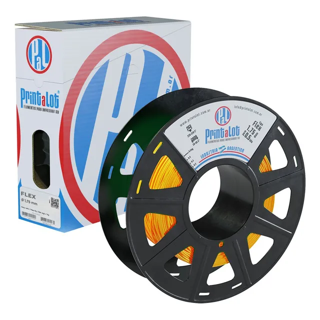 Filamento Para Impresoras 3d Flexible :: Printalot Color Naranja fluorescente