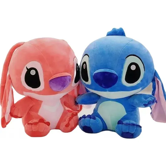  Peluche X2  Lilo Stitch Y Angel  30 Cm  Importado