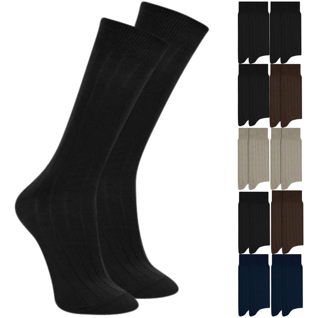 Kit 10 Pares Meia Social Mash Masculina Cano Alto Canelada Kit 10 Pares Meia Social Mash Masculina Cano Alto Canelada