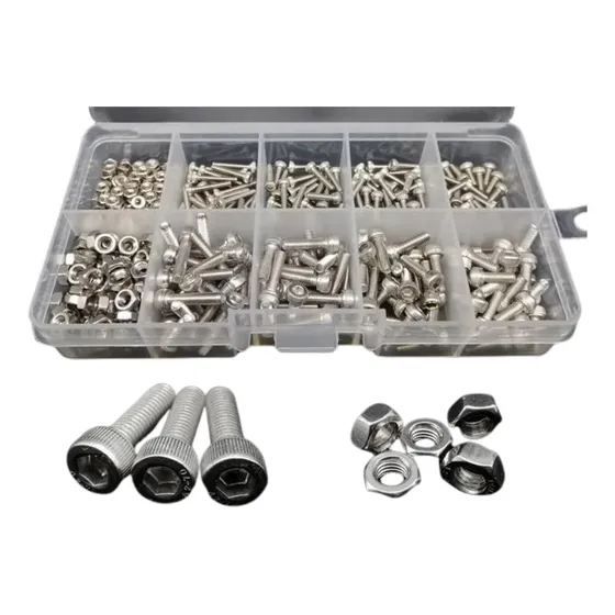Kit 400 Parafusos Porcas Hexagono Hexagonal Allen M2 / M3
