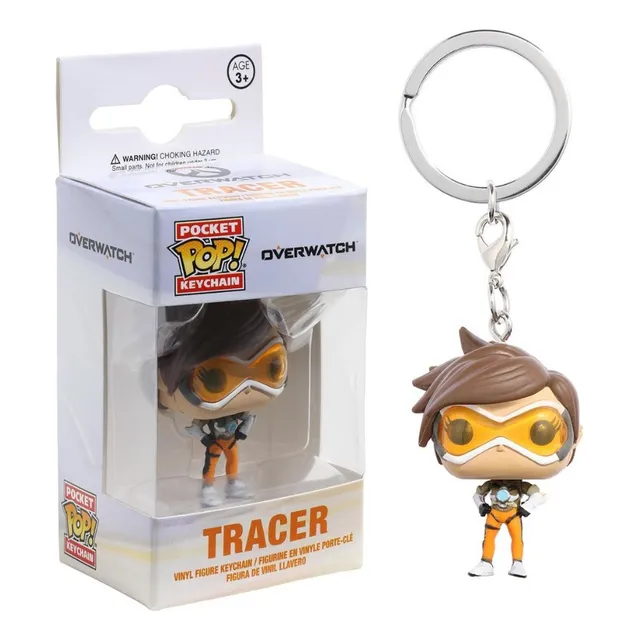 Llavero De Tracer / Overwatch Incluye Caja Funko