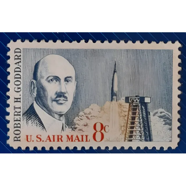 Sello Coleccionable Robert H. Goddard 1964 Usa Cabo Kennedy