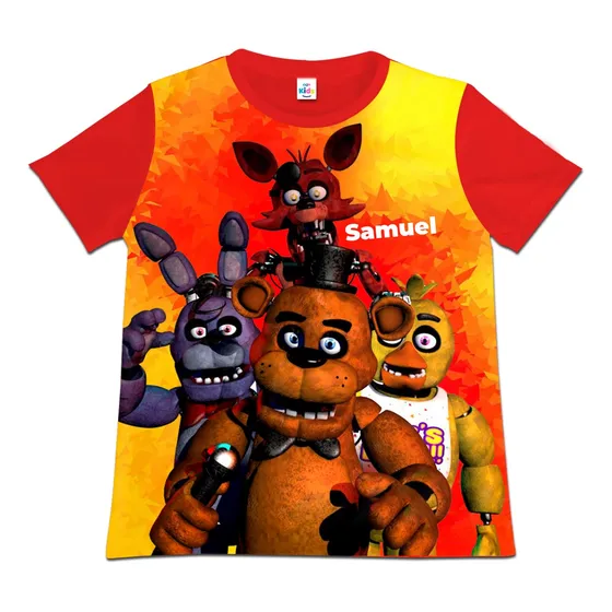 Franela Camisa Niño Five Nights At Freddy's Freddys Algodon
