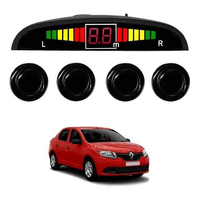 Sensor De Ré Estacionamento Preto Renault Logan Basic 2015