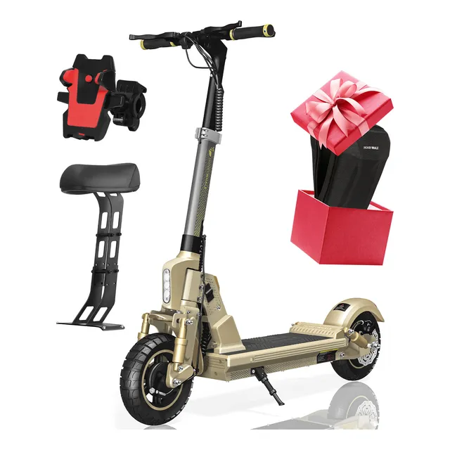 Honeywhale C1 Scooter Eléctrico 45km/h Motor 980w-max Autonomía 40km Batería 13ah Asiento Honey Whale Patin Electrico Plegable Adultos