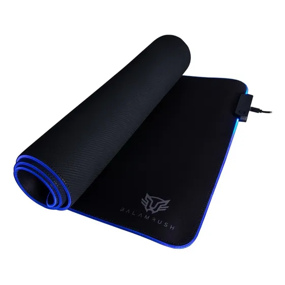 Mouse Pad Gamer Balam Rush Ragnarok Antiderrapante Rgb Usb Color Negro Diseño impreso N/A