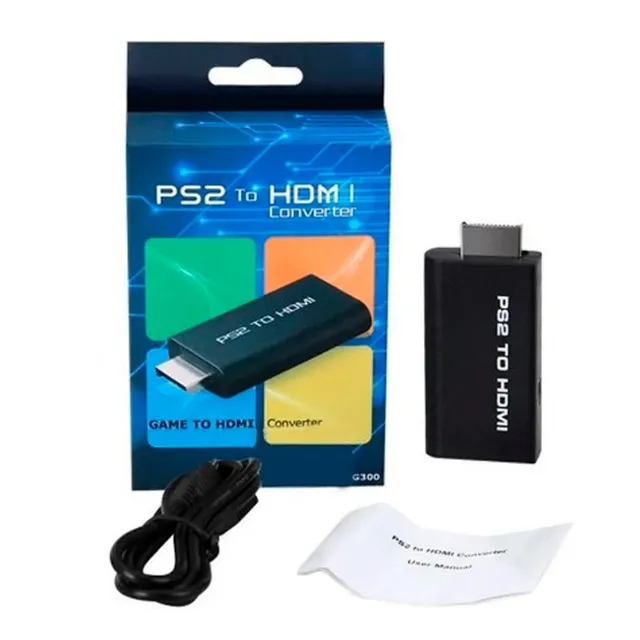 Adaptador Ps2-hdmi Para Playstation 2 En Color Negro