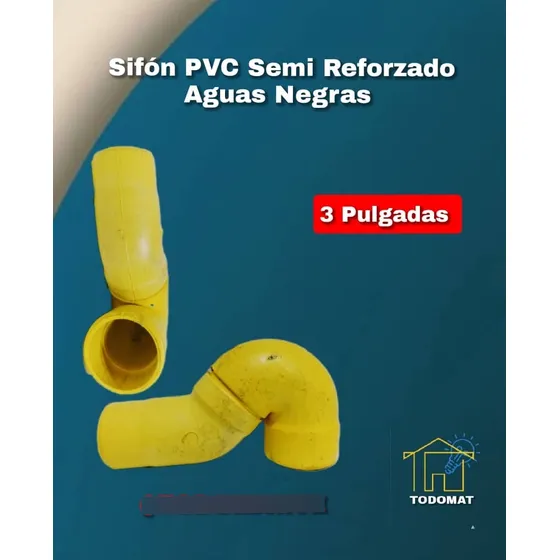 Sifon De 3 Pulgadas Semi Reforzado Aguas Negras