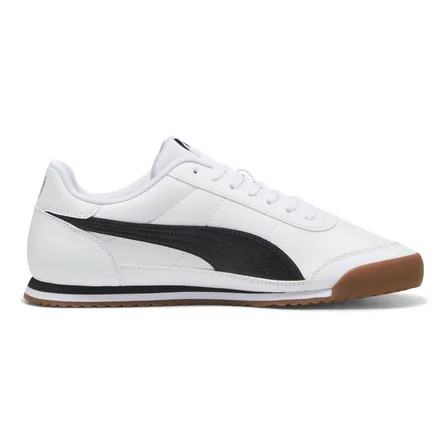 Tênis Masculino E Feminino Turino Ii Puma Puma White-puma Black-cool Light Gray Liso 43 Eu