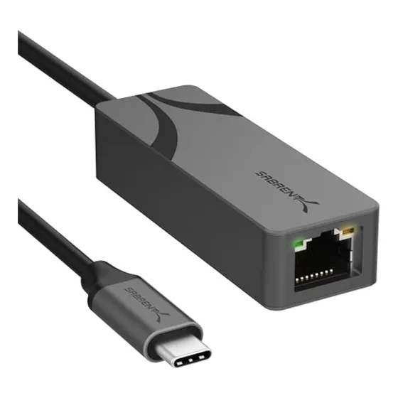 Sabrent Adaptador Ethernet Usb-c A 2.5gbps,