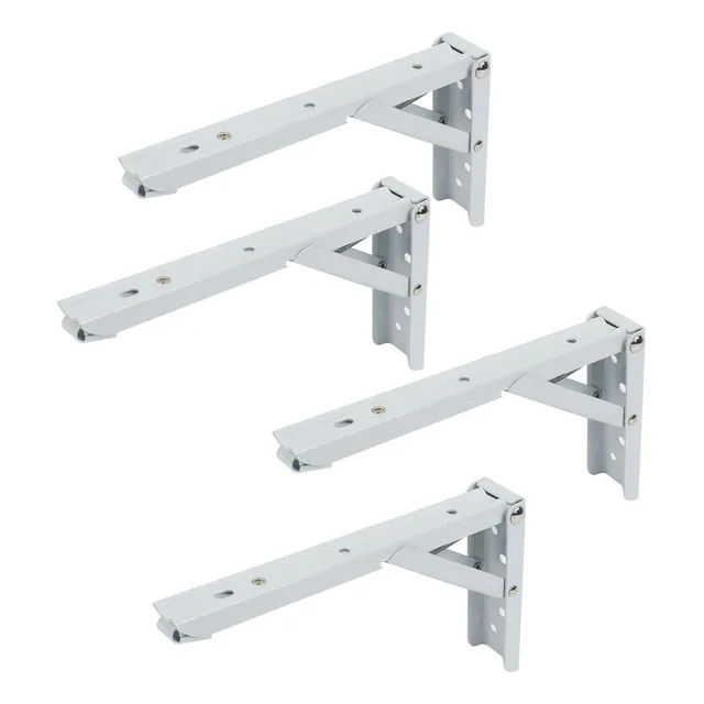 4pcs Apoyo Angulo Derecho Spring Loaded Plegable Soporte 8 